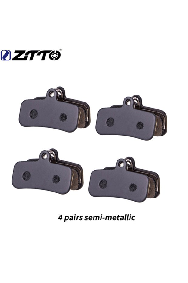 4 pairsSemi-metallic ZTTO 4 Pairs MTB Bike Semi Metallic/Full-Metallic Disc Brake Pads For Shimano S
