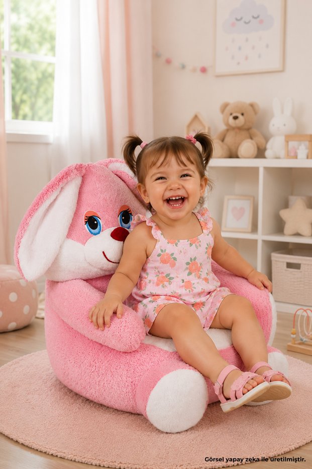 Cute Plush Children's Chair – Baby Room Chair with Animal Figures