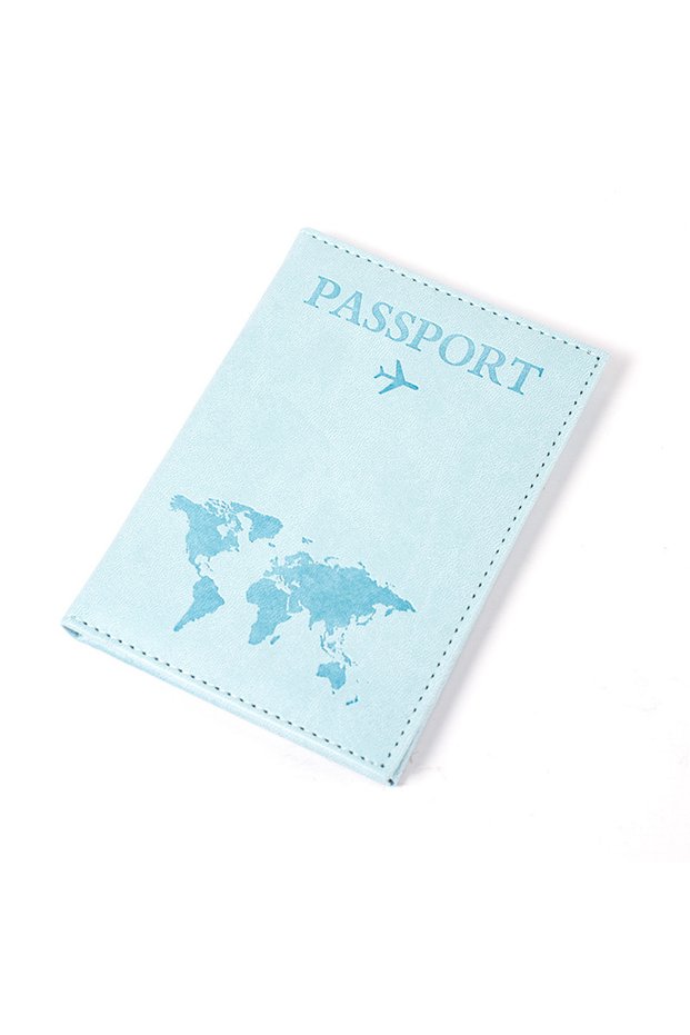 SkyBlueMap Airplane Passport Cover Case for Women Men Travel Passport Case Cute Passport Wallet Purs