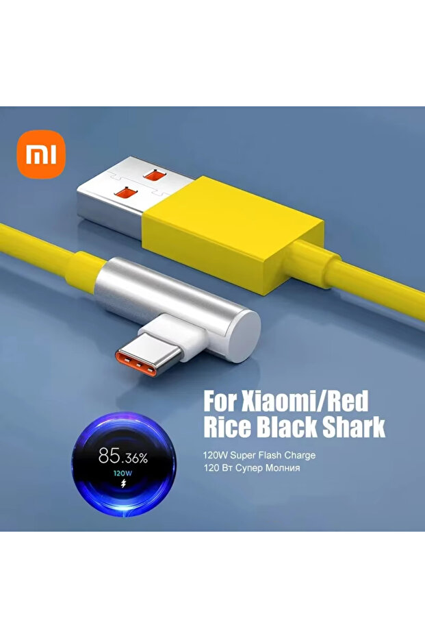 1.8m Yellow Original Super Fast Charging Cable For Mi 13 12 11 Pro Ultra USB C Cables