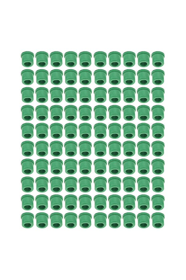 100 Pcs 1/4" Quick Coupler Charging Gasket Green HVAC Hose Seals Gaskets Rubber Gasket Seal Manifold