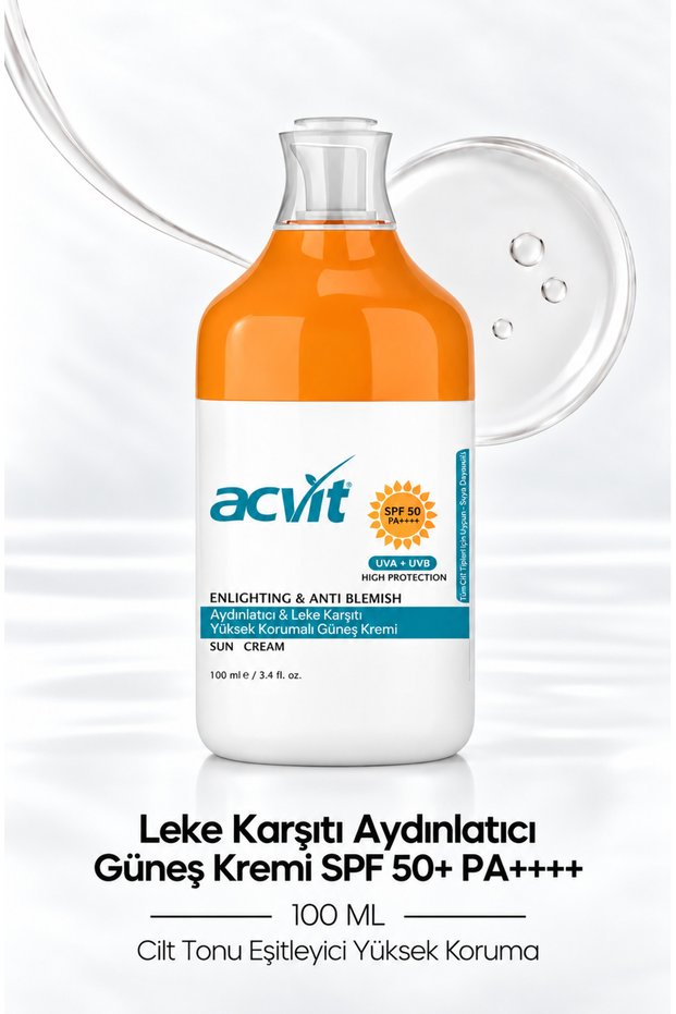 Anti-Blemish Brightening Sunscreen Spf 50+ Pa++++ 100 ml |   Skin Tone Equalizer High Protection