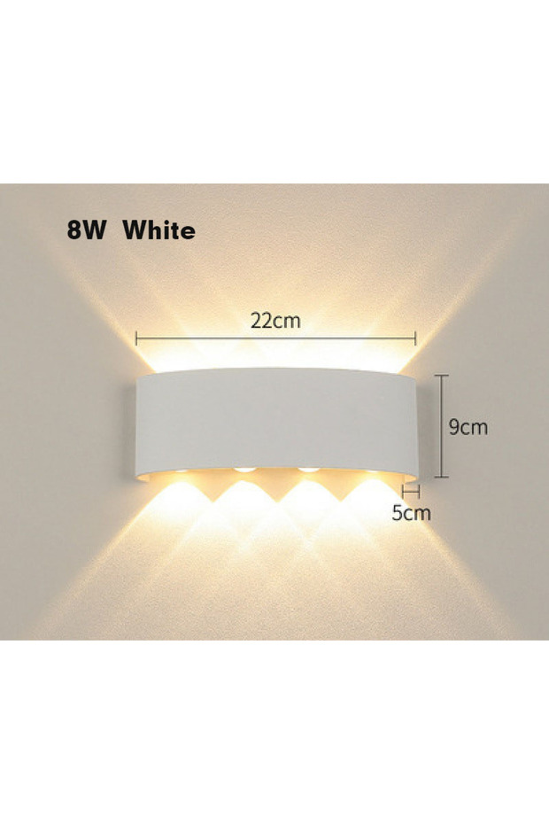 6-10W White 8W Smart RGB Outdoor Light,2700K-6500K Ambience Wall Sconce Color Changing,WiFi App Cont