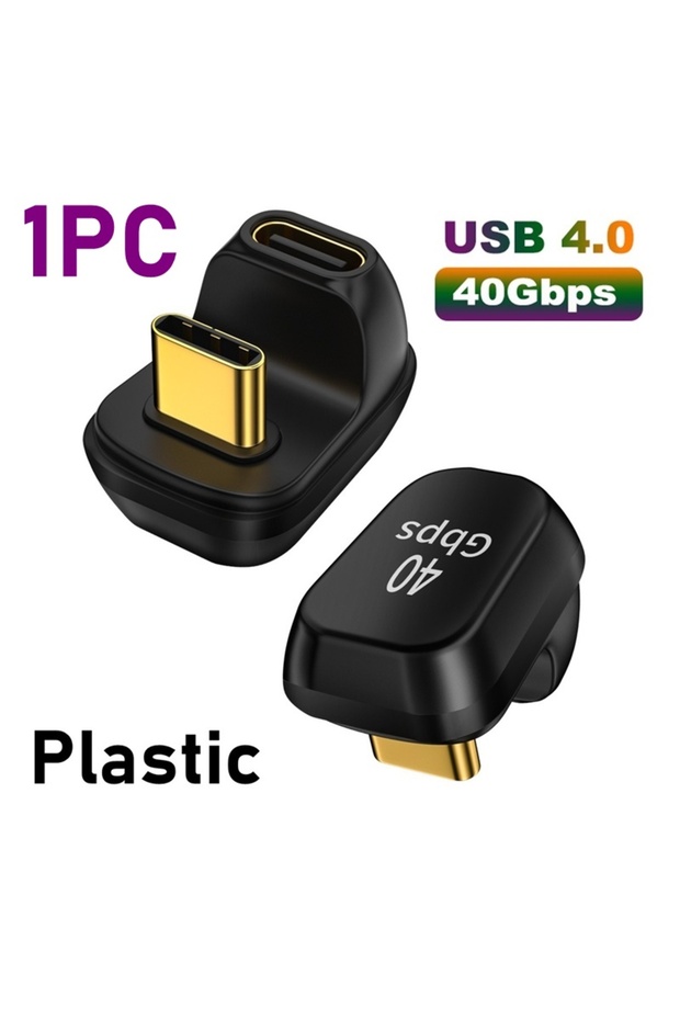 7 USB 4.0 PD 100W 8K 60Hz Charger Connector for Macbook 40Gbps High Speed USB C OTG U-Shape Straight