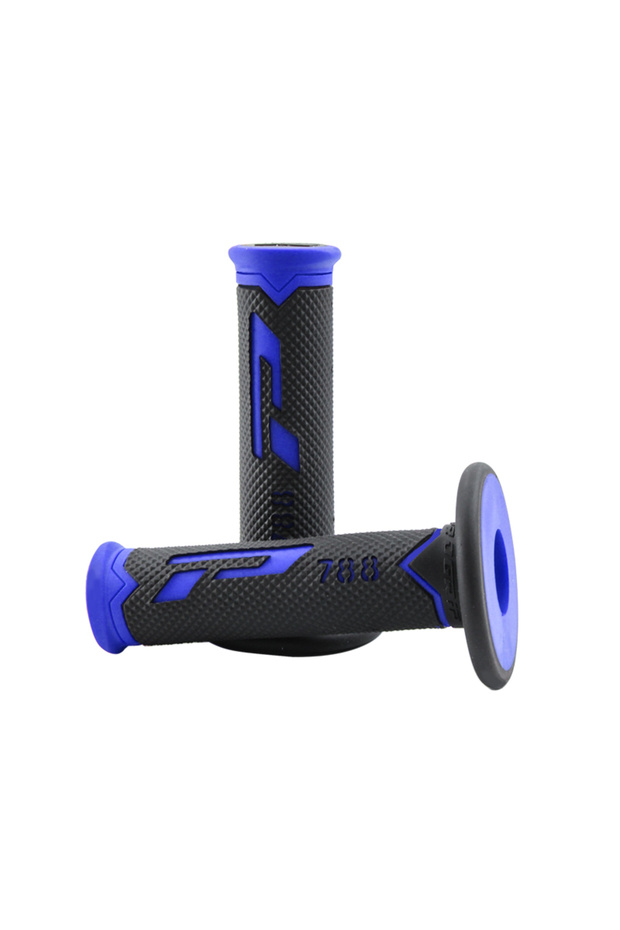 BLUE Motorcycle Handles Mashroom Grips Quick Draw Handlebars Pitbike MX Grip Rubber Twist GEL GP Mo