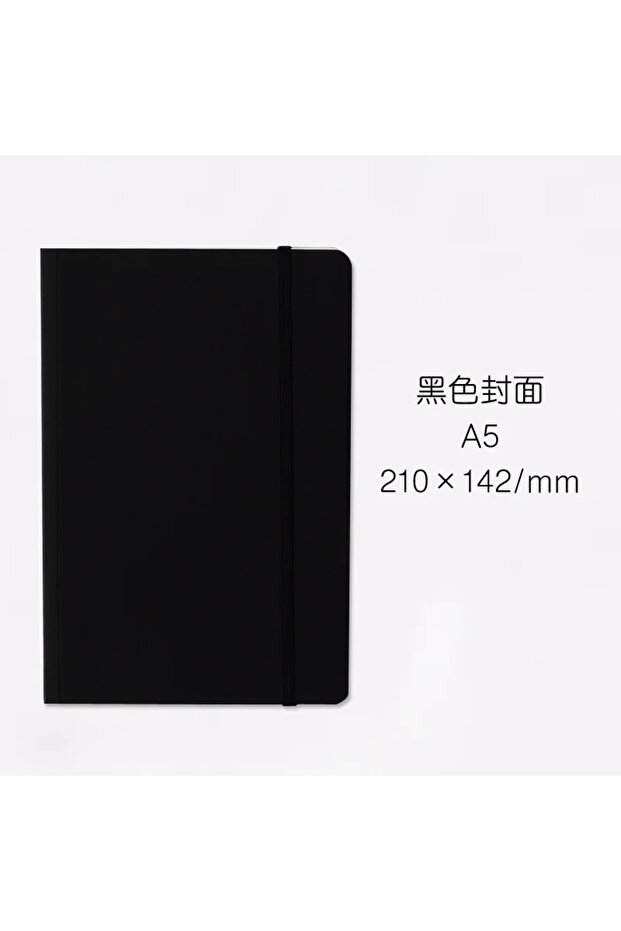 A5 black 142 X210mm A5/A6 Portable Travel Art Book Thickened 80 Fine Grain Blank Inner Pages Student