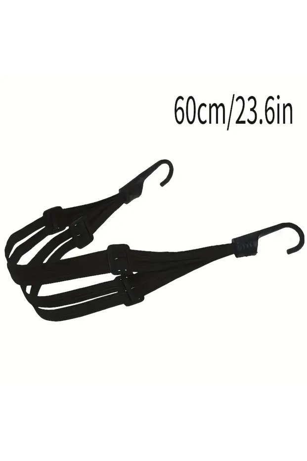 60cm 1Pc Motorcycle Elastic Suitcase with Safety Hook-Versatile Helmet Mesh Gear Transport Durable a