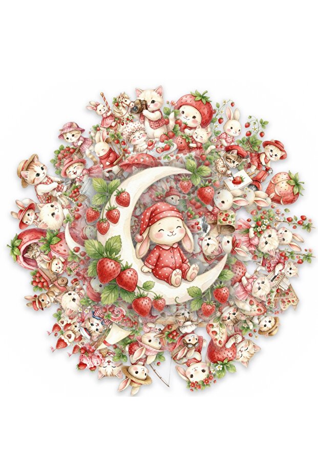 50pcs 50 Pcs Pastoral Cat Rabbit Clear PET Stickers Decorate Suitcase Phone Notebook Scrapbook Cup S