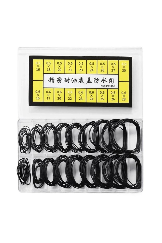 One box Watch Back Case Rubber O-Ring Waterproof Gasket Repair Tools for Watchmaker Thickness 0.5Mm/