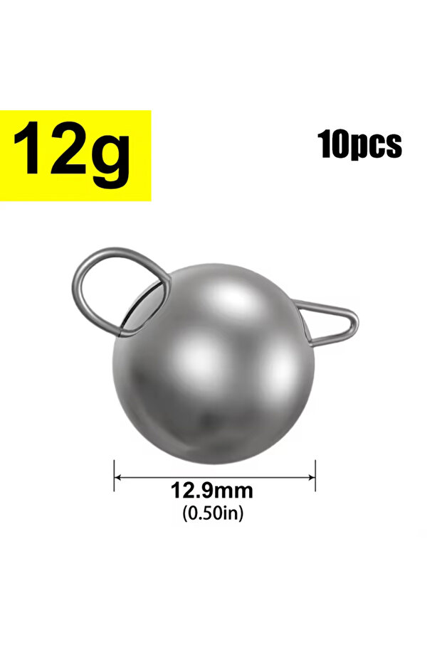 12g Mrlurion Fishing accessory 10pcs 2g 4g 6g 8g 10g 12g 14g 16g jigging lead sinker for deepwater l