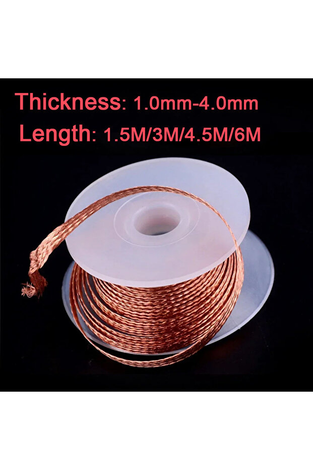 2.5mm 6M 1.0-4.0mm/1.5M-6M Welding Wires Desoldering Braid Solder Remover Wick Wire Repair Tool
