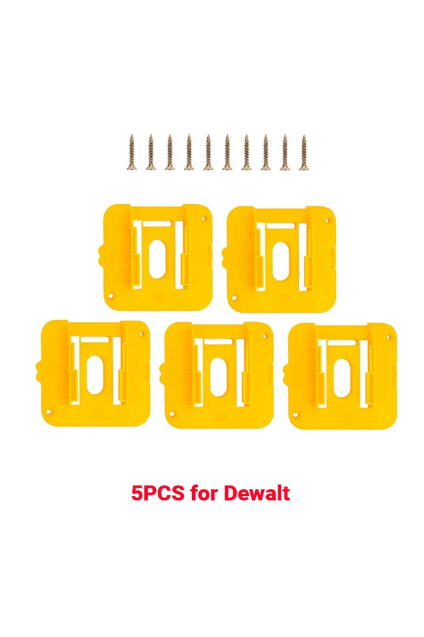5pcs 1-5PCS Battery Holder Battery Holder Compatible for Dewalt 14.4-18V Battery Mounts Dock for DCB