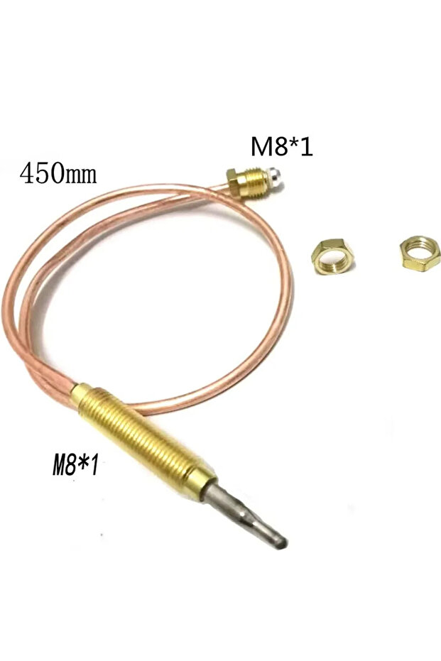 1PCS 3.0mV Gas thermocouple for Boiler open valve time less than 10s L=450MM M8X1 End Nuts
