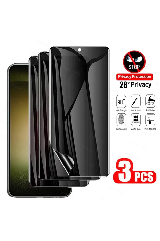 Privacy Hydrogel 3Pcs Samsung S20 Plus 3Pcs Privacy Hydrogel Film For Samsung S21 S23 S22 S24 S25Ult