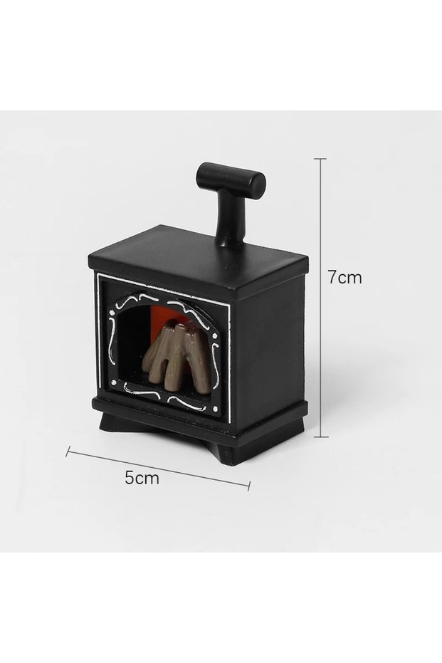 Black LED Mini Fireplace Night Light Creative Home Decoration Electronic Candle Night Lamp Children'