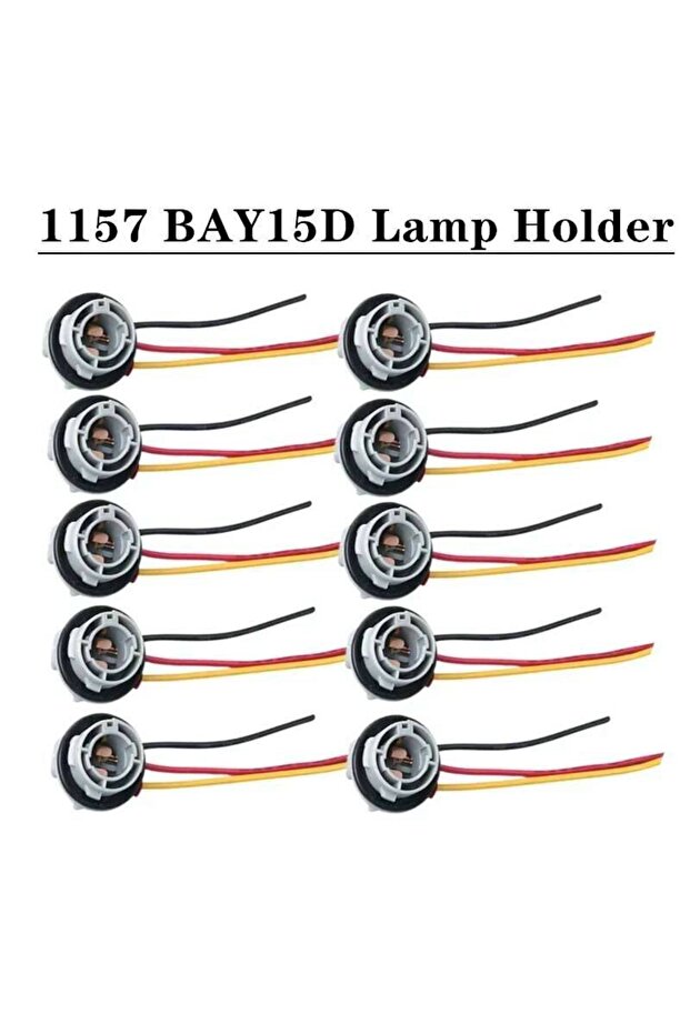 10Pcs 1157 BAY15D Lamp Holder Bulbs P21/4 Adapter Base Socket Connector Plastic Car Accessories For
