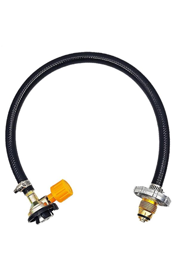 Black Universal Propane Adapter Hose Connect 1 Lb Small Appliances To Large Tanks Compatible With Po