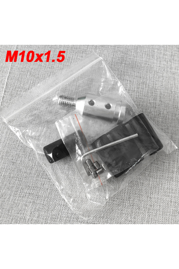 M10 Silver Universal Aluminum Alloy Car Auto Gear Manual Shift Knob Adapter Black for Non Threaded S