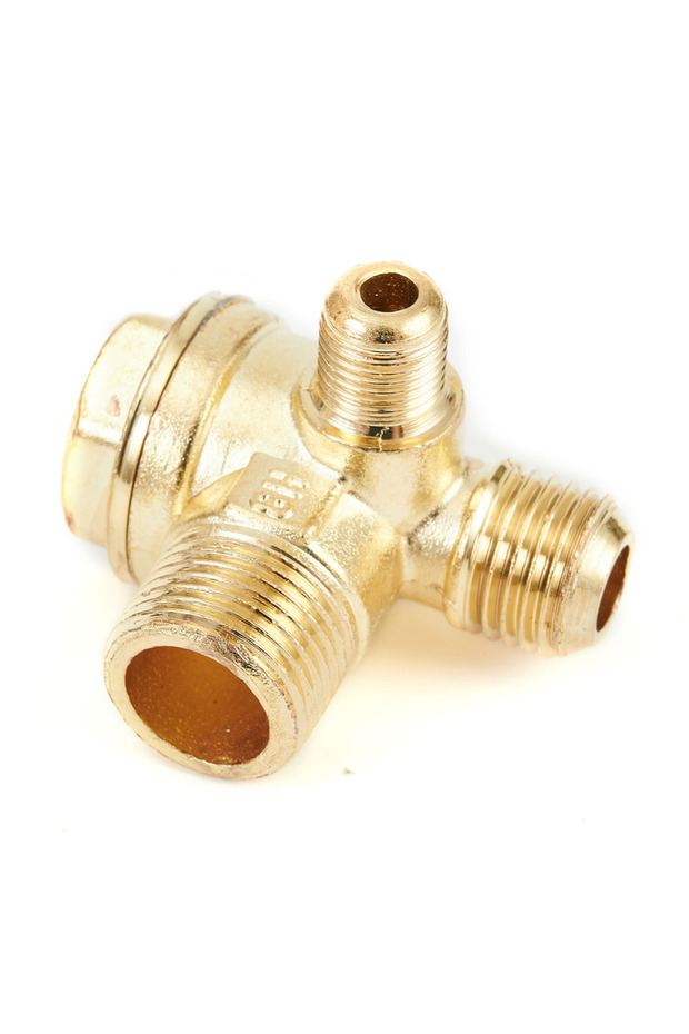 16/14/10mm Air Compressor Check Valve Zinc Alloy 3 Port Check Valve Male Thread Connector Tool Air C