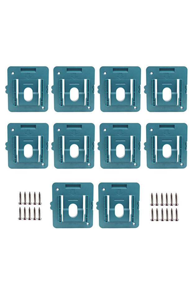10Pcs 1-10Pcs Battery Holder for Makita 18V Battery,Wall Mount Batteries Storage Organizer for BL183
