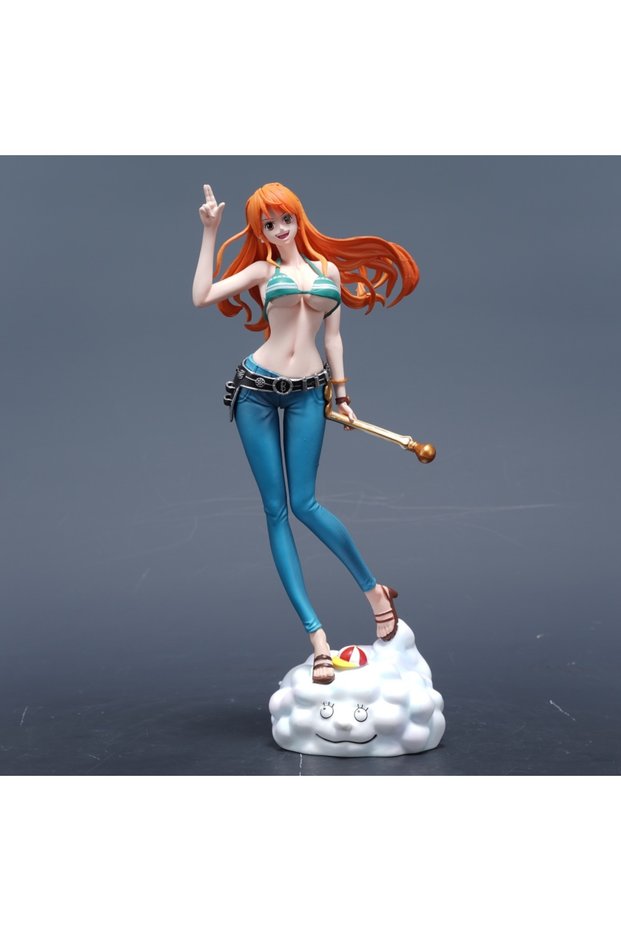Nami 22cm/8.66in Anime ONE PIECE Figure Nami Action Figures Pvc Statue Desktop Ornamen Collec