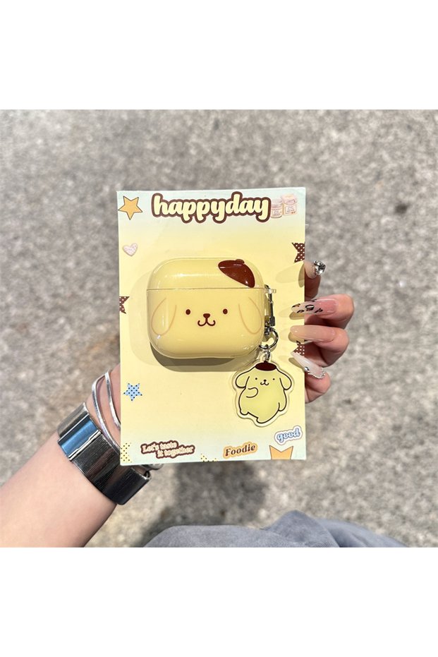 For Airpods4 pudding dog B ins Cute Cartoon dog Case For Airpods 4 3 Pro 2 1 Pro2 2021 Flip Earphone
