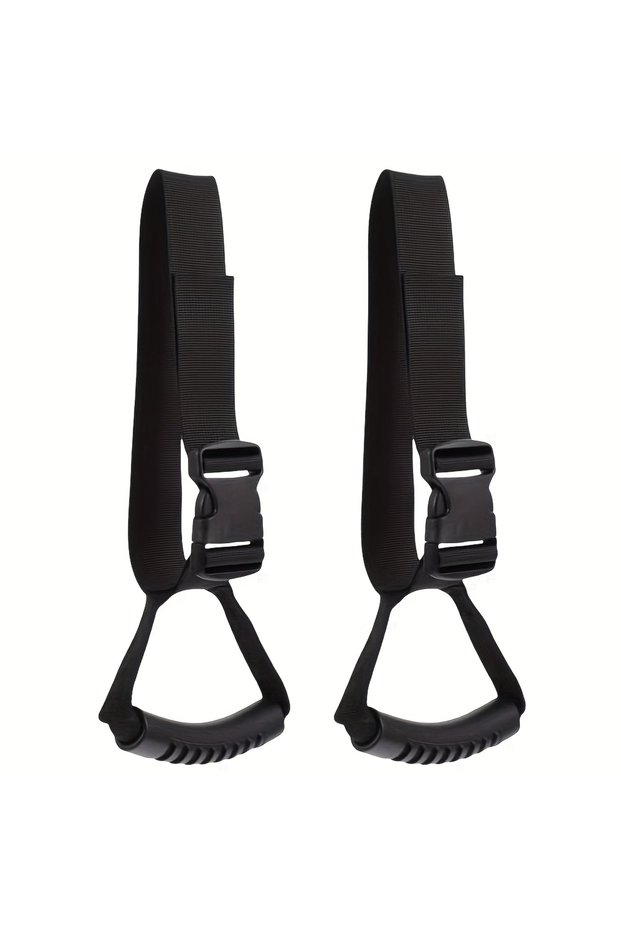 2pcs Ergonomic Car Door Handle Assist for Elderly &Disabled -Adjustable Nylon Hand Strap with Secure