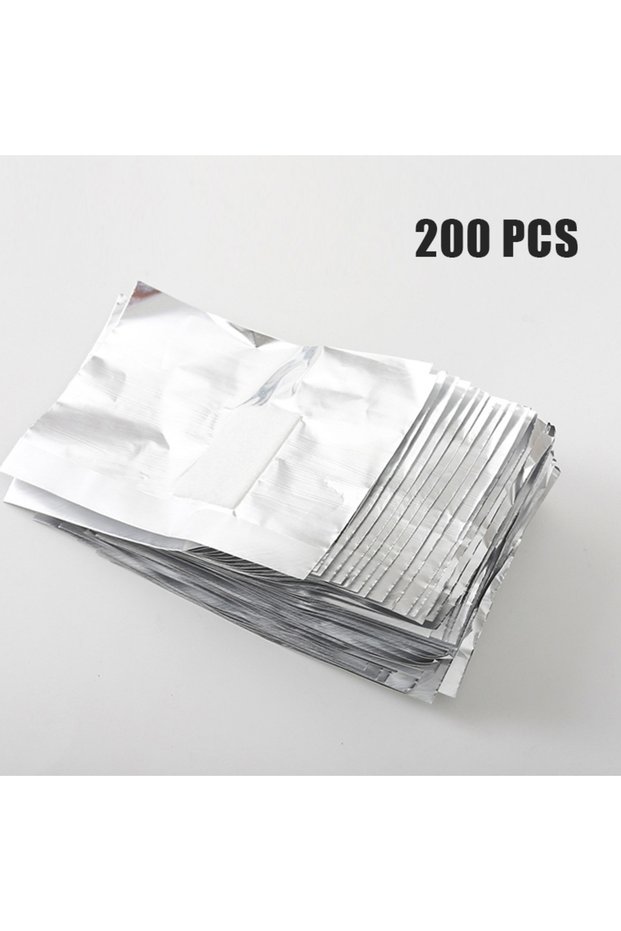 200 PCS Nail Foil Wraps with Cotton Pad No Damage Nail Remover for Gel/Acetone Disposable Manicure A