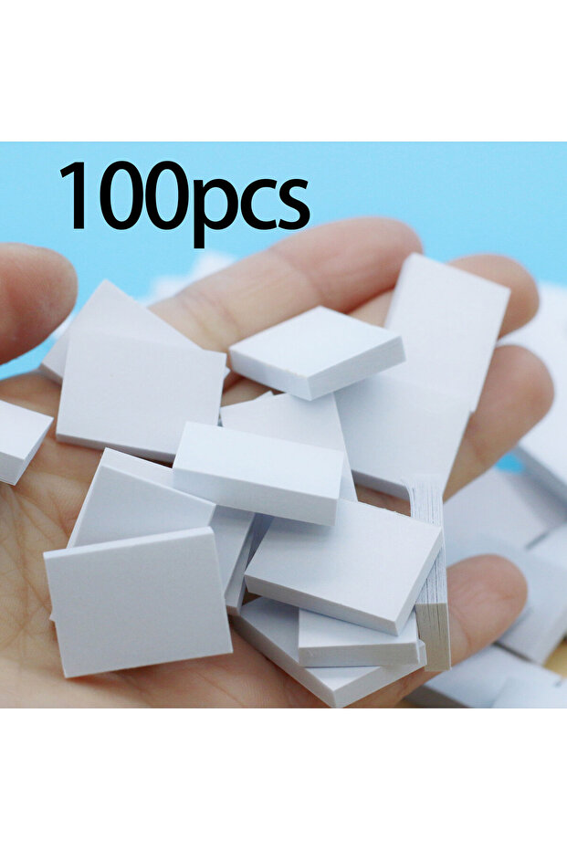 100pcs Doll House Mini Pocket Blank Flip Book, Miniature Painting Learning Scene Prop Model DIY Micr
