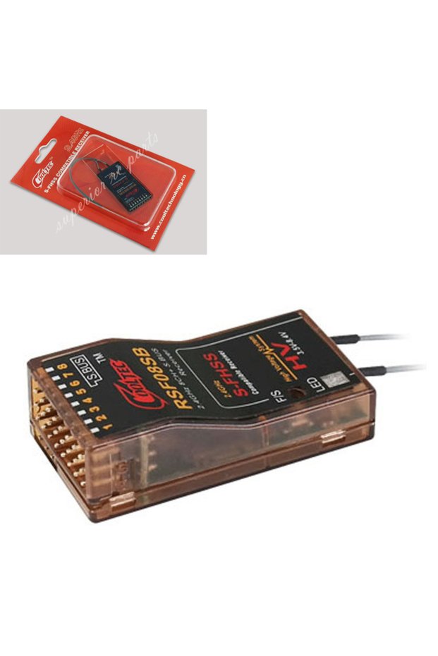 RSF08SB 8CH Futaba S-FHSS S.BUS Receiver Compatible with 10J 8J 6K 6J 14SG 18MZ 18SZ Frsky Delta 8