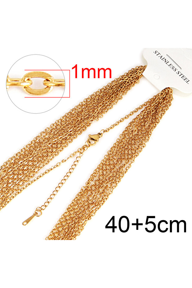 A0167 10pcs Stainless Steel Chain Gold Silver Color Link Chain DIY Chains Necklaces For DIY Jewelry