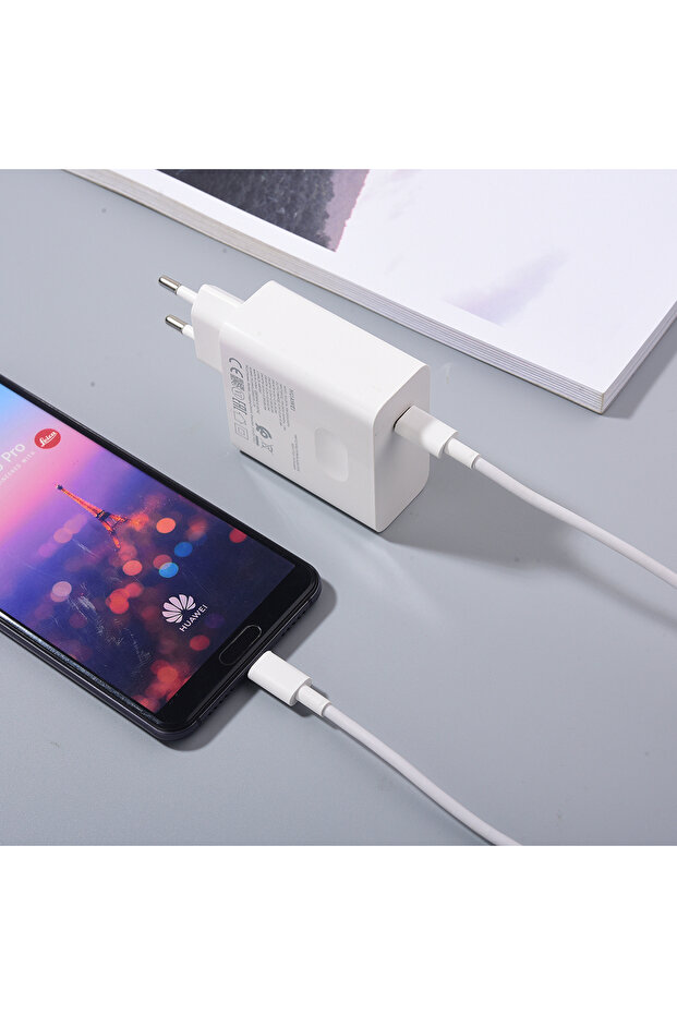White EU charger and cable Matebook D16 SE 15 14 13 X Pro GT Charger 65W PD Fast Charg