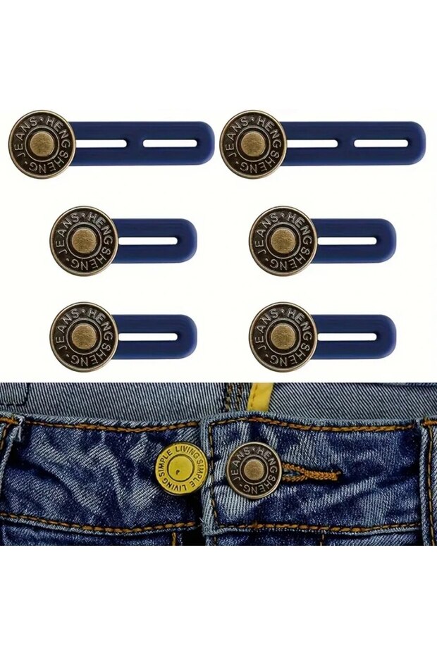 Buttons at waist 6 Pcs Jeans and Pants Button Extenders: Universal Waist Expander for Women and Men,