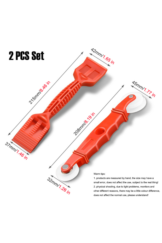 2 PCS Set Door and Window Rubber Strip Installation Roller Wheel Shovel Nylon Material Screen Sealin