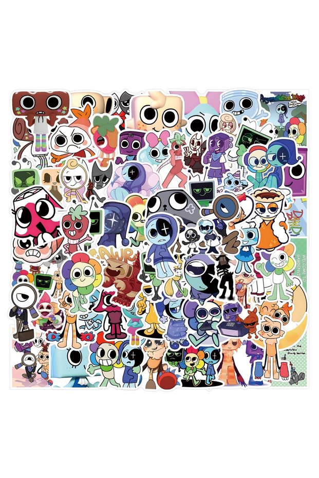 110PCS 110Pcs Dandys World Graffiti Stickers Set Waterproof Vinyl Decals For Water Bottle Luggage La