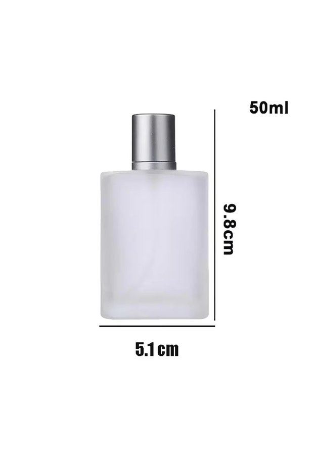 Glass 1pc 50ml 30/50ml Sandblasted Glass Perfume Bottle, Liquid Spray Bottle with Screw Cap, Cosmeti