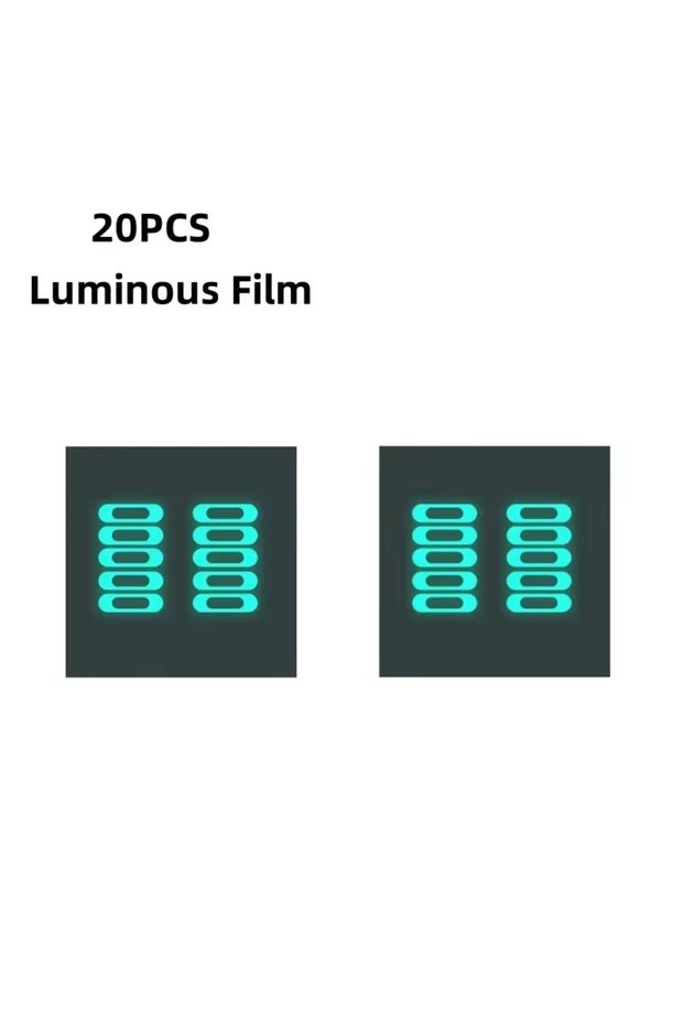 20X moon 20/10/5PCS Phone Tablet Charging Port Luminous Protective Film For IOS Type-C Micro USB Un