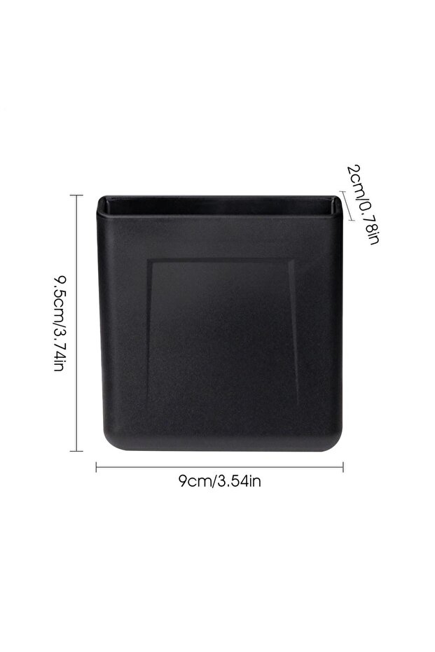 Black Portable Car Dash Organizer Sticky Adhesive Storage Box Car Cell Phone Gap Holder for Phone P