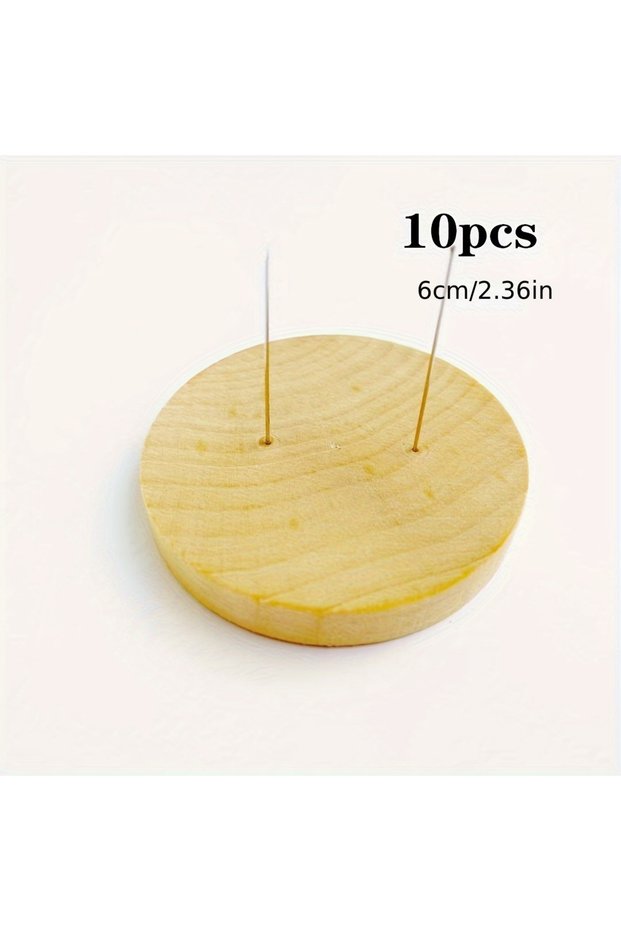 6cm 10pcs 5/10Pcs Crochet Doll Stand Doll Stand Round Wooden Display Stand Ho Felt Animal Doll Toy W