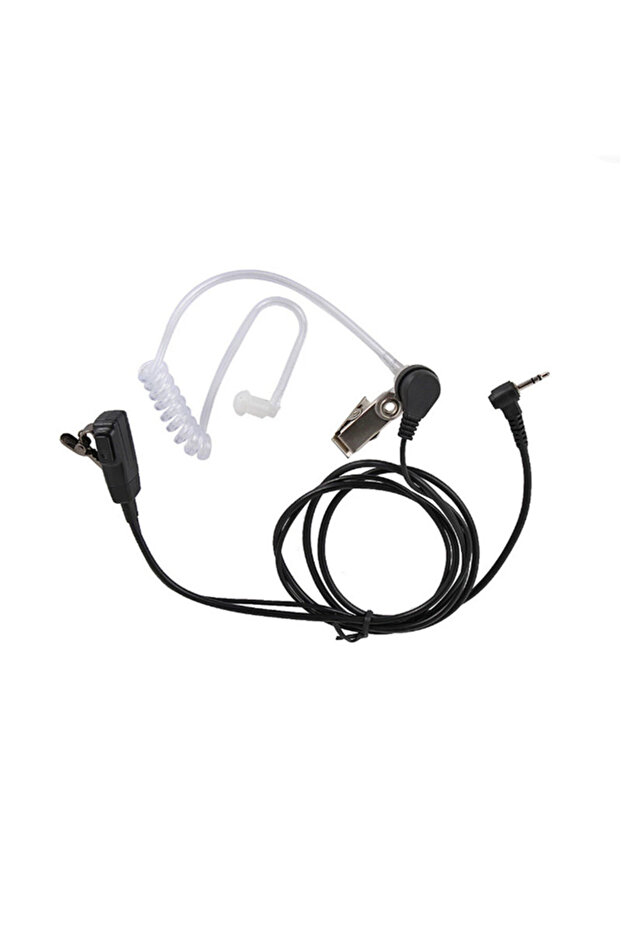 1PC 2.5mm Earpiece 1Pin Radio Air Covert Acoustic Tube Earpieces Headset with PTT Mic Compatible wit