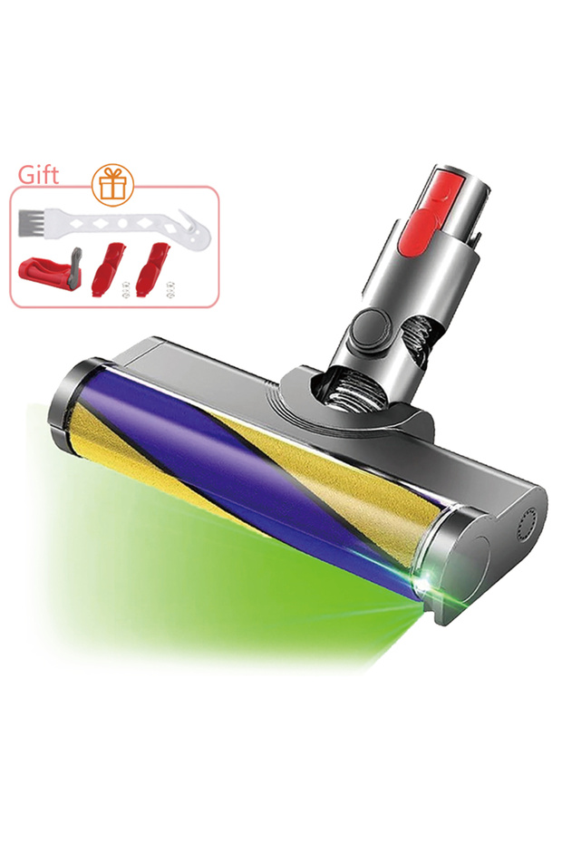 Only Brush For Dyson V7 V8 V10 V11 V15 Vacuum Cleaner Soft Roller Brush Head Replacement, With Green