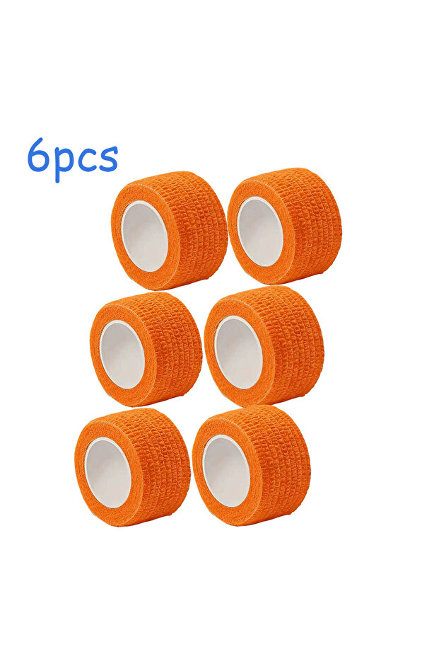 orange - 6pcs 6pcs Tearable Headphone Headband Protector Tape,Anti-Aging Peeling Repair Strip for Ov