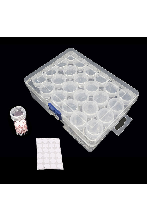 24 Bottles 24/30/60 Bottles Diamond Painting Container Case With Number Stickers Labels Stickers Bea
