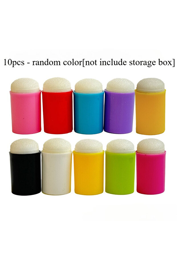 10pcs - random color Painting Sponge Daubers, for Ink Blending, Professional Artistic Use, Gourd Han