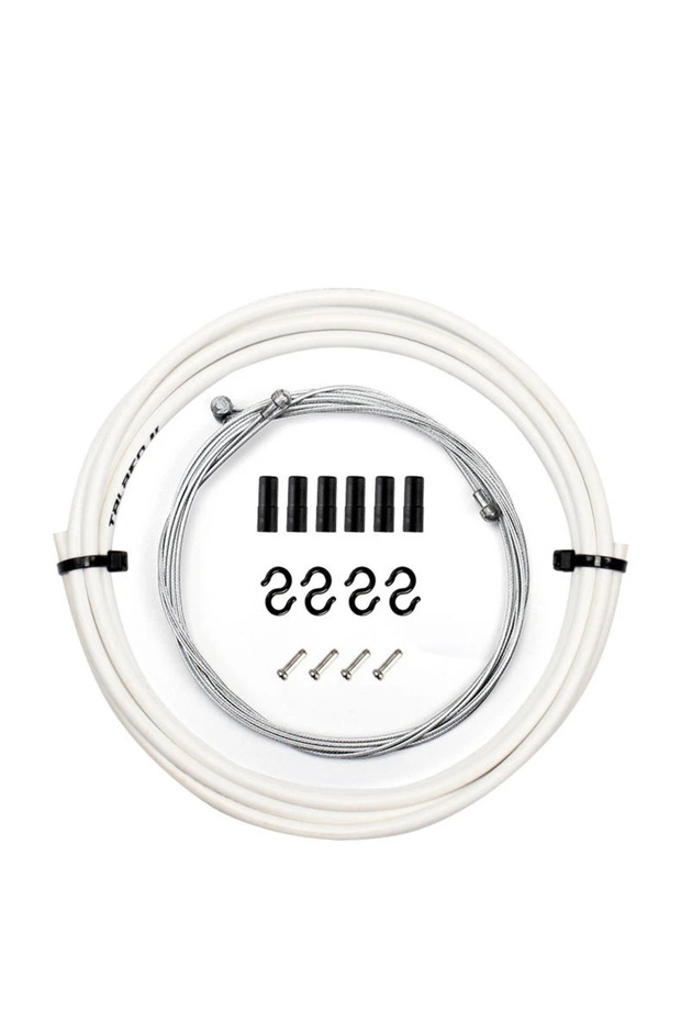 Brake White 5mm RGO Bicycle Brake Cable Housing Group Set For MTB Mountain Bike Derailleur Shifter L