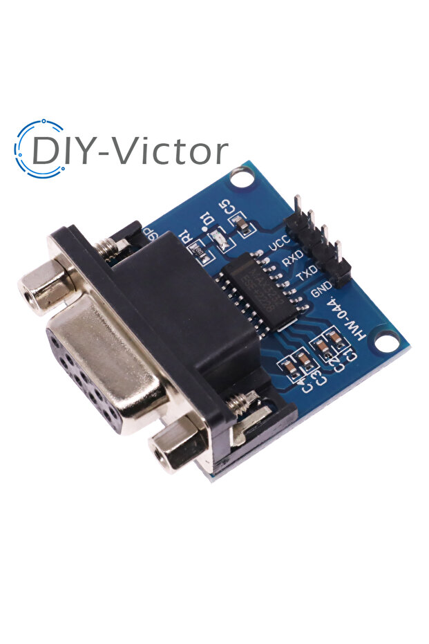 RS232 Female MAX3232 RS232 to TTL Serial Port Converter Module Female DB9 Connector MAX232 Flashing