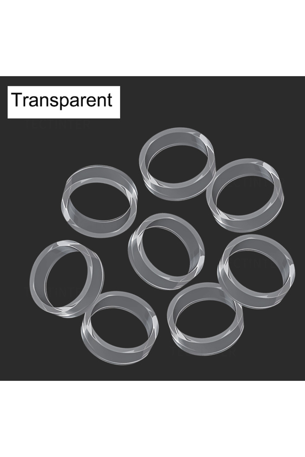 8pcs transparent 4/8pcs Elastic Protective Joystick Rubber Ring for PS5/ PS4/ Xbox/ Switch Pro/ Stea
