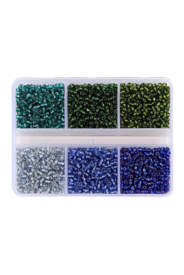 03 720+pcs 6 Styles Glass Seed Beads 3mm, Glass Seed Beads Round Pony Beads Mini Spacer Loose Beads