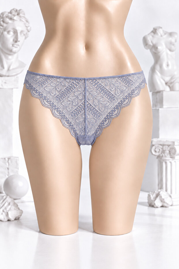 Lacy Brazilian Panties - 2501 - Gray