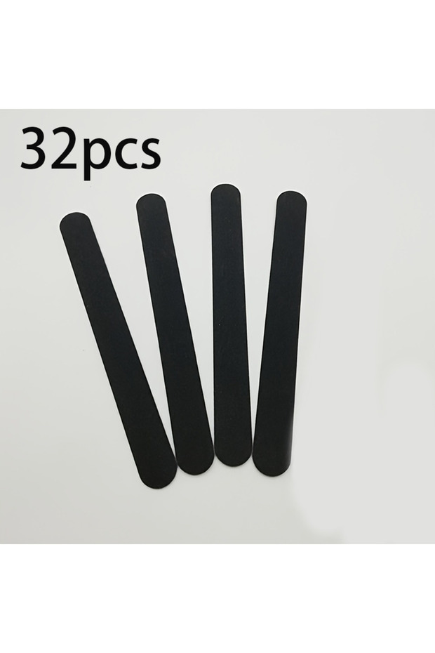 32pcs 4/8/16/32pcs Professional Double-sided 240/240 Grit Nail File, Black Nail Care Tool and Home N